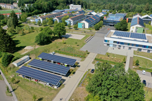 Luftbild Solarcarport am Campus Birkenfeld